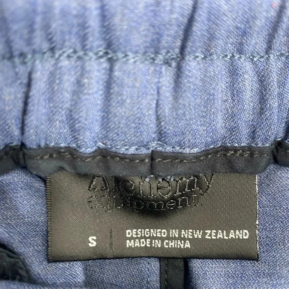 Alchemy Equipment blue Wool Blend Chino Men's Size S Shortened drawstring - Picture 6 of 12